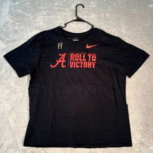 Nike Alabama Crimson Tide 2017 Shirt Men's XXL Black Short Sleeve Shirt
